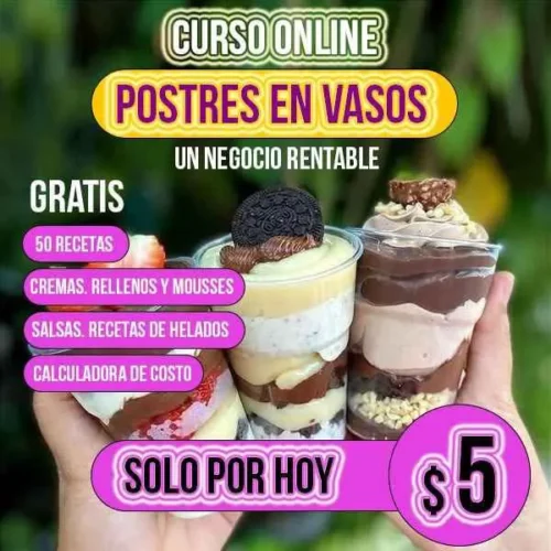 Postres en vasos